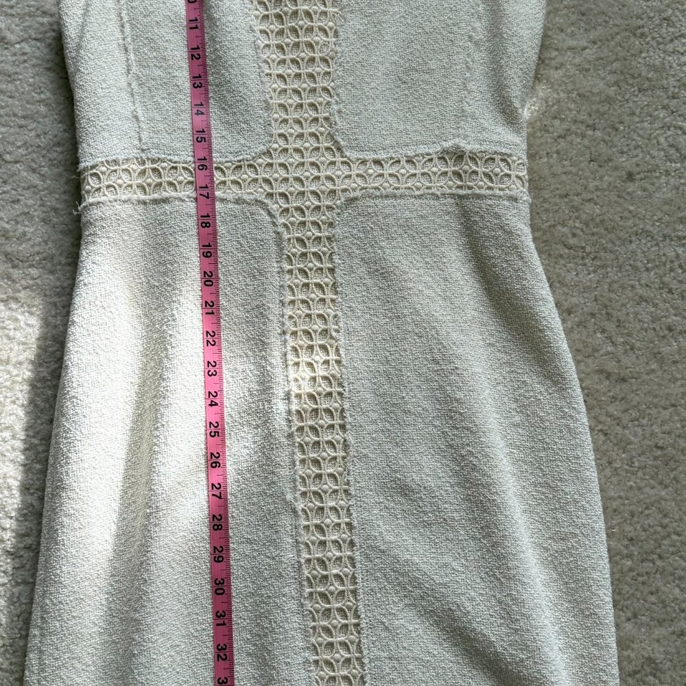 Rebecca Taylor Dress. Size 8, Cream - Picture 6 of 9